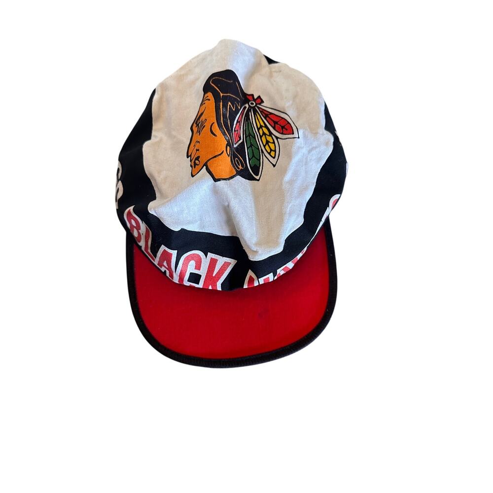 Twins Black White Red Chicago Blackhawks Cotton Hat Adult Painters Vintage